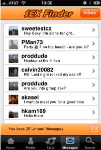 Sex Finder App Inbox Screen Sex Finder Inbox Screen