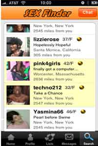 Sex Finder App Profile Screen Sex Finder App Profile Screen